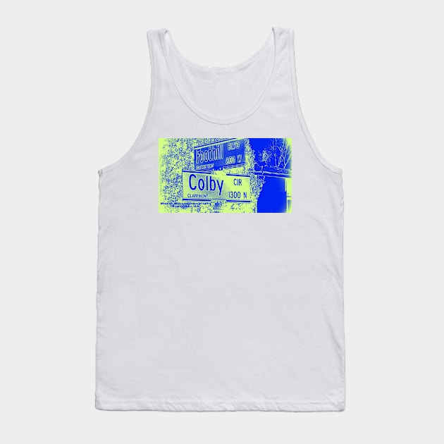 Foothill Boulevard & Colby Circle, Claremont, California by Mistah Wilson Tank Top by MistahWilson